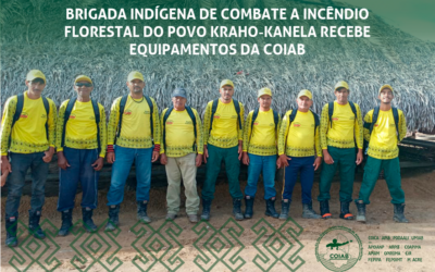 Brigada indígena de combate a incêndio florestal do povo Kraho-Kanela recebe equipamentos da Coiab