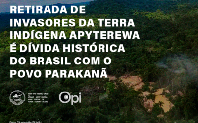 Retirada de invasores da terra indígena Apyterewa é dívida histórica do Brasil com o povo Parakanã