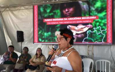 Fundos indígenas da Amazônia ecoam suas vozes e debatem financiamento direto para povos indígenas no Acampamento Terra livre 2025