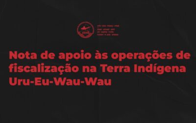 Nota de apoio às operações de fiscalização na Terra Indígena Uru-Eu-Wau-Wau
