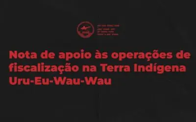 Nota de apoio às operações de fiscalização na Terra Indígena Uru-Eu-Wau-Wau