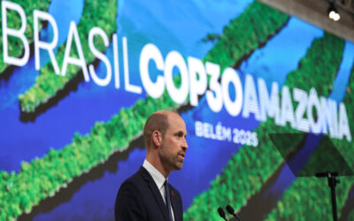 Na COP30, Príncipe William discursa pelo protagonismo indígena na mitigação das mudanças climáticas