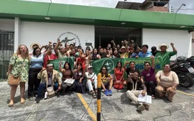 Coiab recepciona membros da Flotilha Yaku Mama em visita à sede antes da viagem rumo à COP30 em Belém