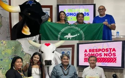 Caprichoso e Garantido apoiam campanha da Coiab em defesa da demarcação de territórios como política climática