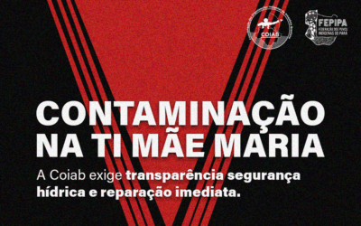 Coiab exige transparência e segurança hídrica após confirmação de contaminação na TI Mãe Maria