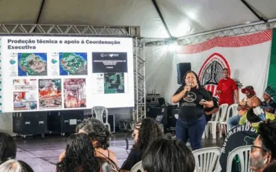 Territórios em disputa e resistência indígena marcam debates na tenda da Coiab no primeiro dia do ATL 2026