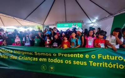 Crianças indígenas marcam presença política e levam demandas até Congresso Nacional
