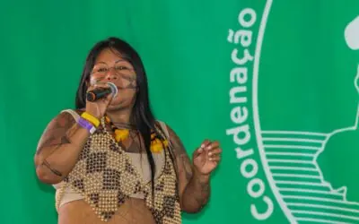 Lideranças indígenas alertam para riscos da Ferrogrão durante roda de conversa no ATL