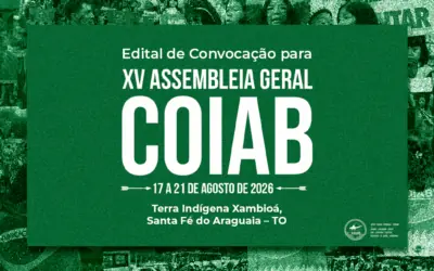 Edital de Convocação para XV Assembleia Ordinária da Coiab