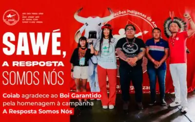 Coiab agradece ao Boi Garantido por homenagem à campanha A Resposta Somos Nós